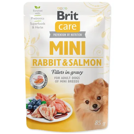 Kapsica Brit Care Mini zec i losos, fileti u umaku 85g