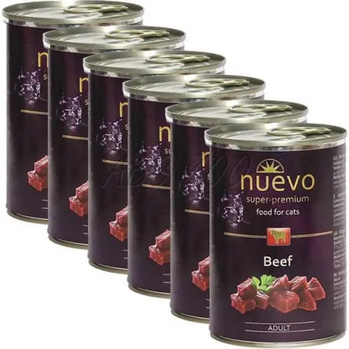 NUEVO cat Adult Govedina pak. 6 x 400 g konzerva