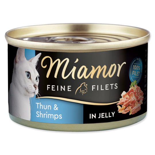 Konzerva Miamor Feine Filets Adult tuna s kozicama u želeu 100 g