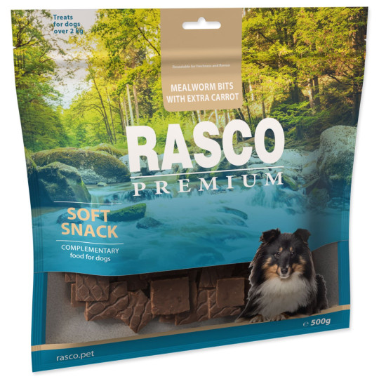 Poslastica Rasco Premium brašnasti crvi s dodatkom mrkve, 500 g