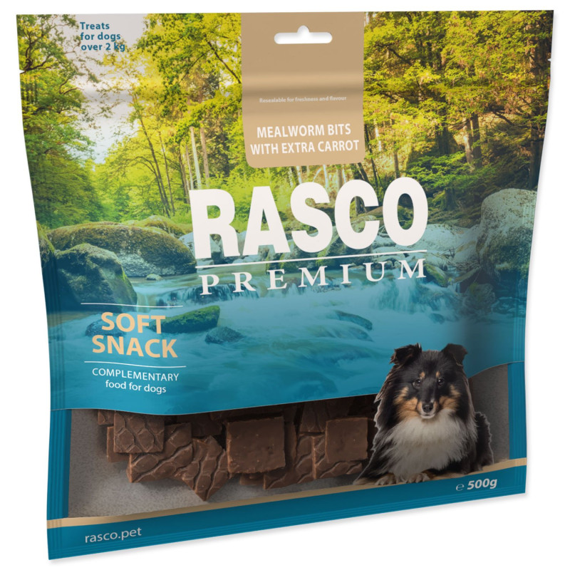 Poslastica Rasco Premium brašnasti crvi s dodatkom mrkve, 500 g