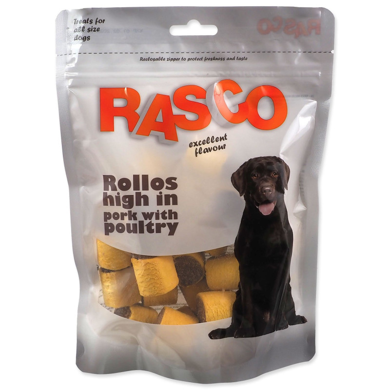 Poslastica Rasco svinjske rolke s peradi 3 cm 320 g