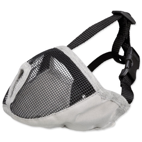 Njuška za kratkonose pasmine poliester S–M 24cm siva