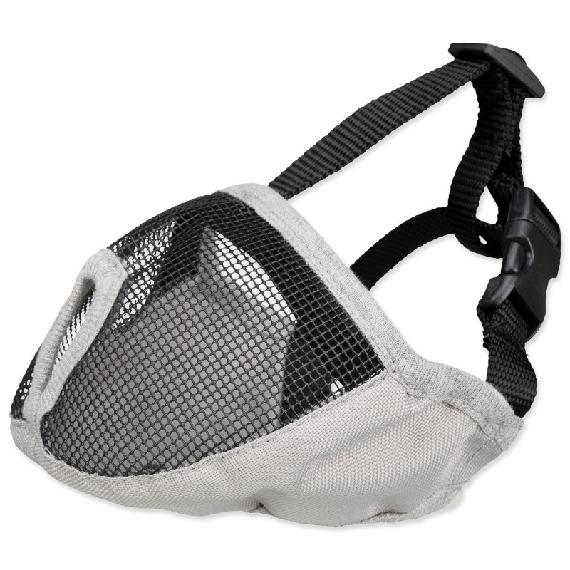Njuška za kratkonose pasmine poliester S–M 24cm siva
