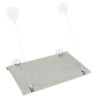 Prozorska platforma, velur, 50 × 30 cm, siva