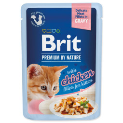 Kapsica Brit Premium by Nature za mačiće pileći fileti u umaku 85 g