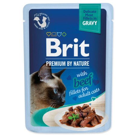 Vrećica Brit Premium by Nature goveđi fileti u umaku 85g