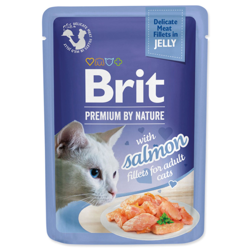 Kapsica Brit Premium by Nature fileti lososa u želeu 85 g