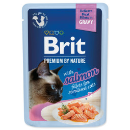 Kesica Brit Premium by Nature Sterilised losos fileti u umaku 85 g