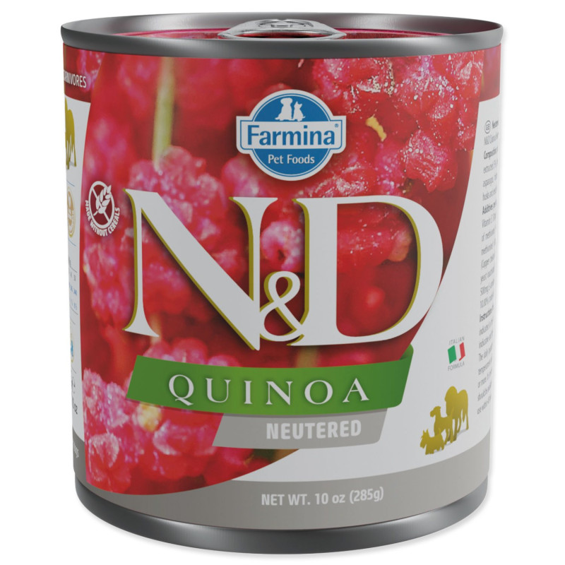Konzerva N&D Dog za kastrirane pse Kvinoja Svinjetina 285 g