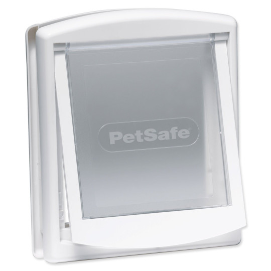 Vrata PetSafe plastična s prozirnom klapnom bijela, izrez 18,5x15,8cm