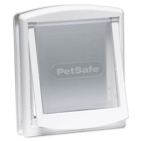 Vrata PetSafe plastična s prozirnom klapnom bijela, izrez 18,5x15,8cm