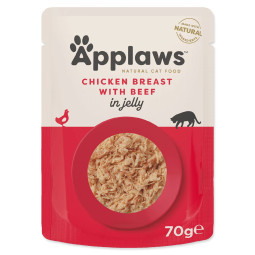 Kapsička Applaws Cat piletina s govedinom u želeu 70g