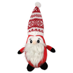 Igračka Dog Fantasy Winter Tale Djed Mraz s kapom, s piskalicom 40cm
