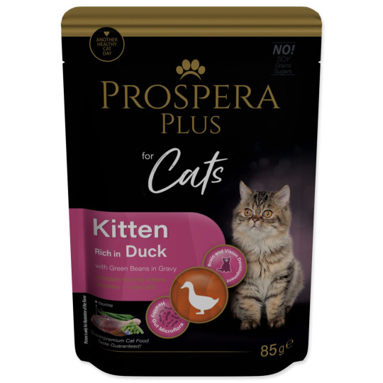 Kapsica Prospera Plus za mačiće, patka, zelene mahune 85 g