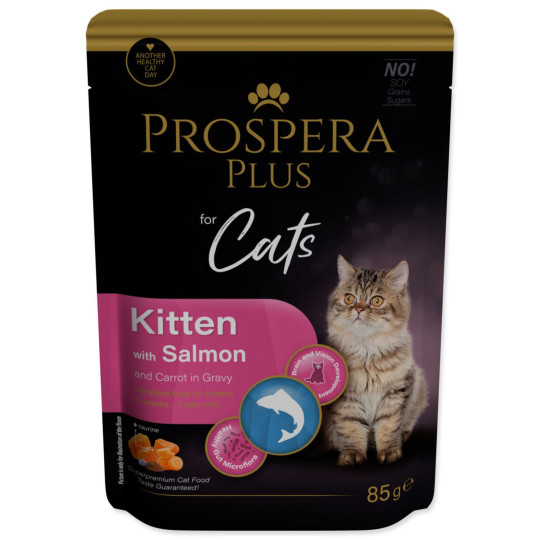 Kapsica Prospera Plus za mačiće, losos, mrkva 85 g
