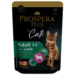 Kapsica Prospera Plus Adult 1+, janjetina, bundeve, 85 g