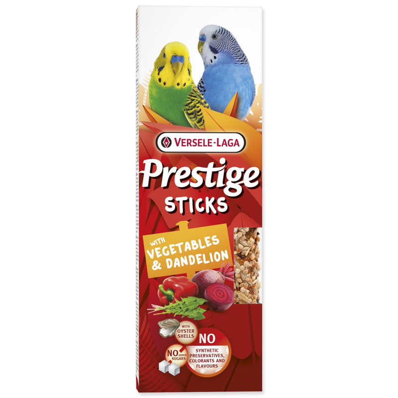 Štapići Versele-Laga Prestige za malog papagaja s povrćem i maslačkom 60 g 2 kom