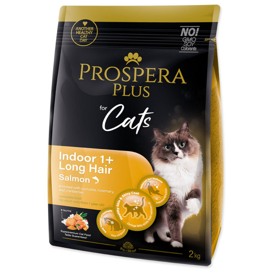 Hrana Prospera Plus Indoor 1+ Losos za dugodlake 2kg