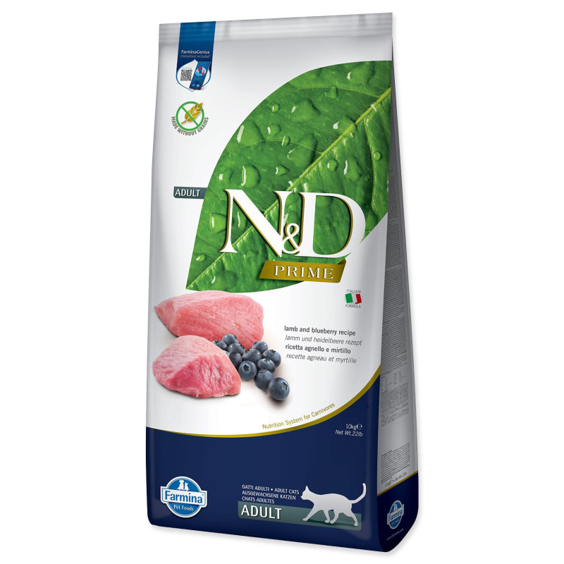 Hrana za mačke N&D Cat Prime Lamb & Blueberry 10 kg