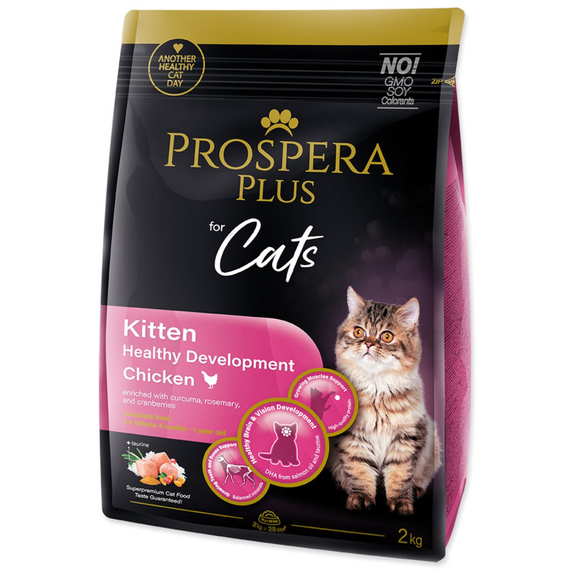 Hrana Prospera Plus za mačiće, piletina, za zdrav razvoj, 2 kg