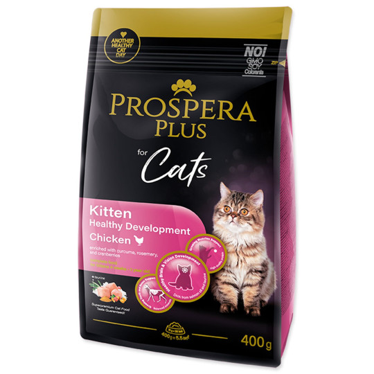 Hrana za mačiće Prospera Plus Kitten Piletina Zdrav razvoj 0,4kg