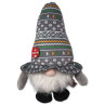 Igračka Dog Fantasy Winter Tale patuljak s pištaljkom sivi 30 cm