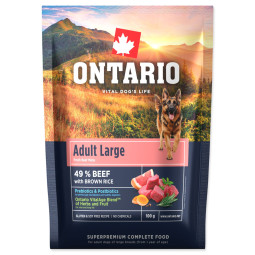 Ontario Adult Large Govedina & smeđa riža 0,1 kg