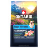 Hrana Ontario Puppy & Junior za sve pasmine, monoproteinska – ćuretina i slatki krumpir 0,75 kg