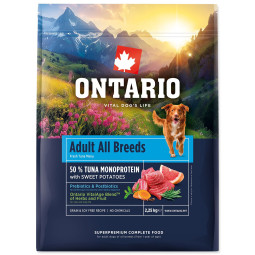 Krmivo Ontario Adult za sve pasmine Monoprotein Tuna i slatki krumpir 2,25kg