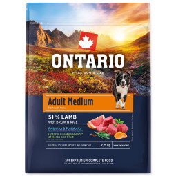 Hrana Ontario Adult Medium Lamb & Brown Rice 2,25kg