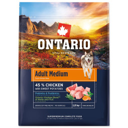 Hrana Ontario Adult Medium s piletinom i batatom 2,25 kg