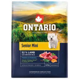 Hrana Ontario Senior Mini Lamb & Brown Rice 2,25 kg