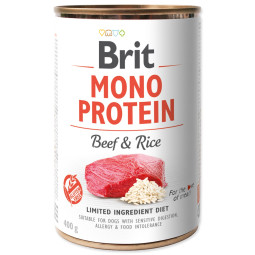 Konzerva Brit Mono protein govedina s rižom 400 g