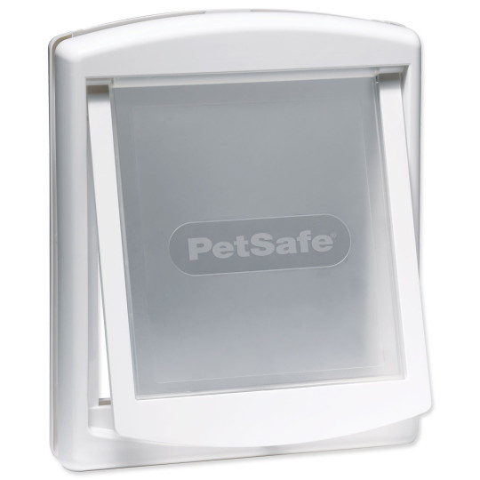 Plastična vrata PetSafe s prozirnim klapnom, bijela, izrez 28,1x23,7cm