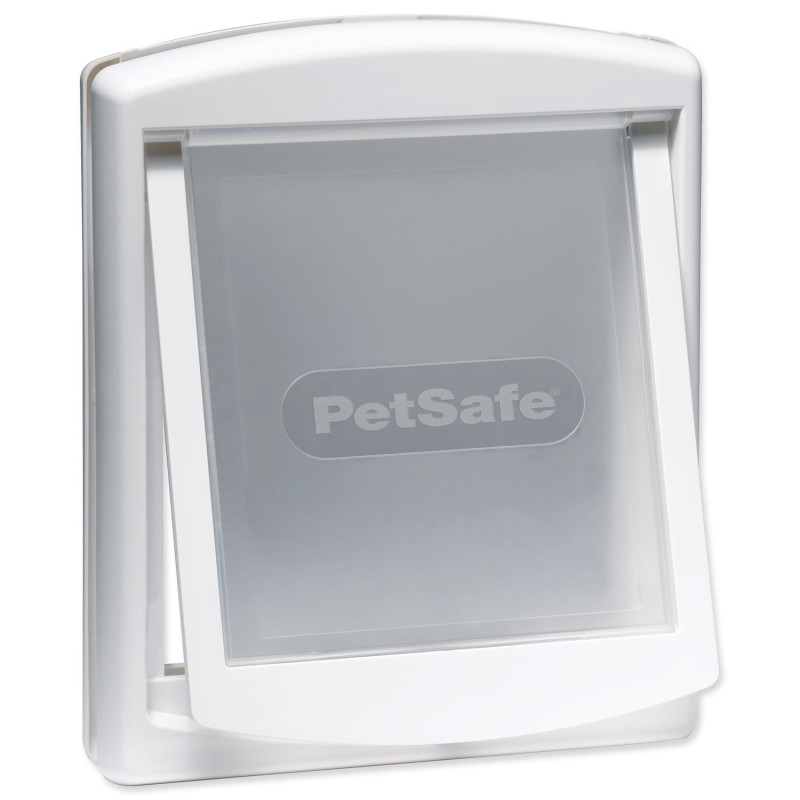 Plastična vrata PetSafe s prozirnim klapnom, bijela, izrez 28,1x23,7cm