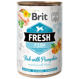 Konzerva Brit Fresh ribe s bundevom 400 g