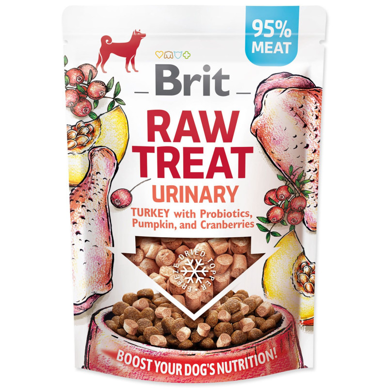 Poslastica Brit RAW TREAT Urinary smrznuto-sušena puretina 40g