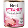 Konzerva Brit Paté & Meat Puppy piletina 800 g