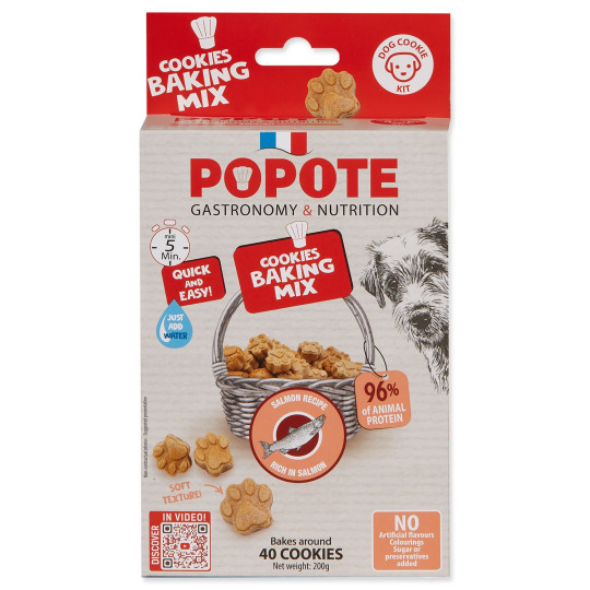 Mješavina za pečenje Popote losos za pse 200 g