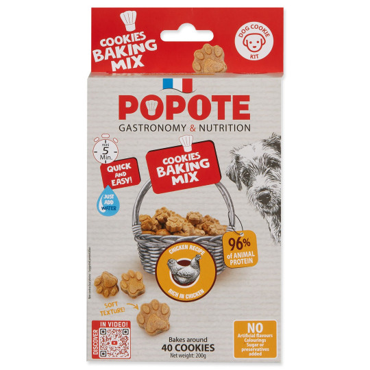 Smjesa za pečenje Popote s piletinom za pse 200 g