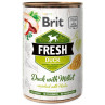 Konzerva Brit Fresh patka s prosom 400g