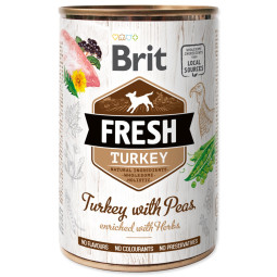Konzerva Brit Fresh puretina s graškom 400 g