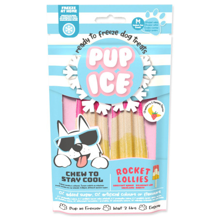 Poslastica Pup Ice rashladna s jagodom i bananom 2 kom 90 g