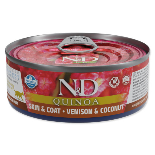 Konzerva N&D Cat Quinoa Srnetina & Kokos 0g