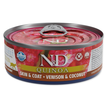 Konzerva N&D Cat Quinoa Srnetina & Kokos 0g