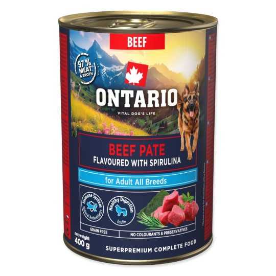 Ontario Adult goveđa pašteta s okusom spiruline 400 g