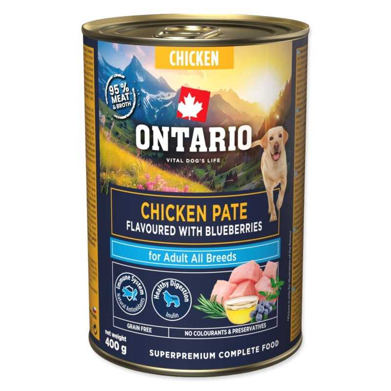 Ontario Adult pašteta od piletine s okusom borovnice 400 g
