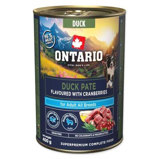 Ontario Adult pašteta od patke s okusom brusnice 400 g