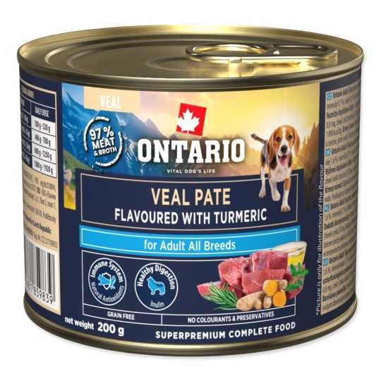 Ontario Adult teleća pašteta s okusom kurkume 200 g
